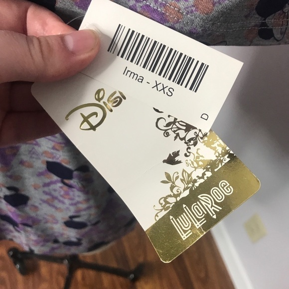 LuLaRoe Disney Boho Geometric Minnie Irma Top- XXS- NWT - Picture 5 of 5